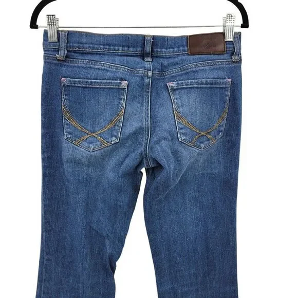 Vtg Victorias Secret Pink Womens Bootcut Jeans Sz 6L Med Wash‎ Stretch Long - Picture 8 of 12